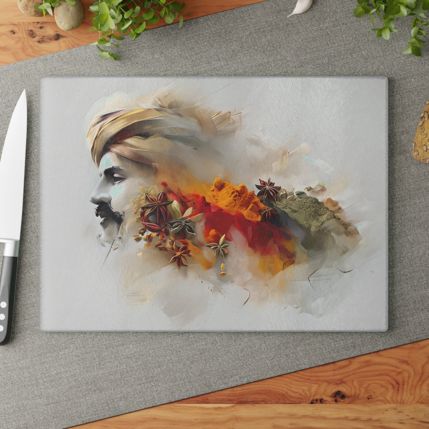 Artistic Glass Cutting Board In Rajasthan Spices
