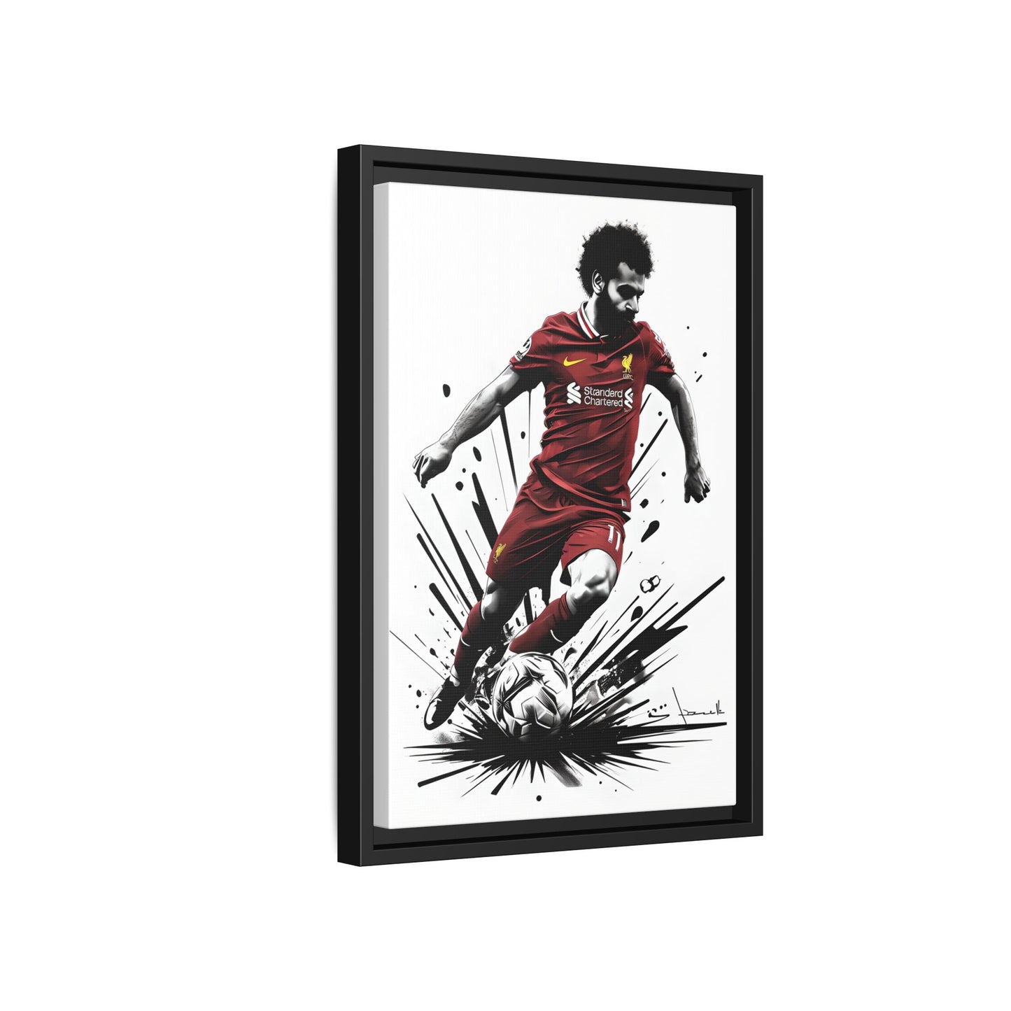 Canvas Print: Mo Salah Liverpool Footballer