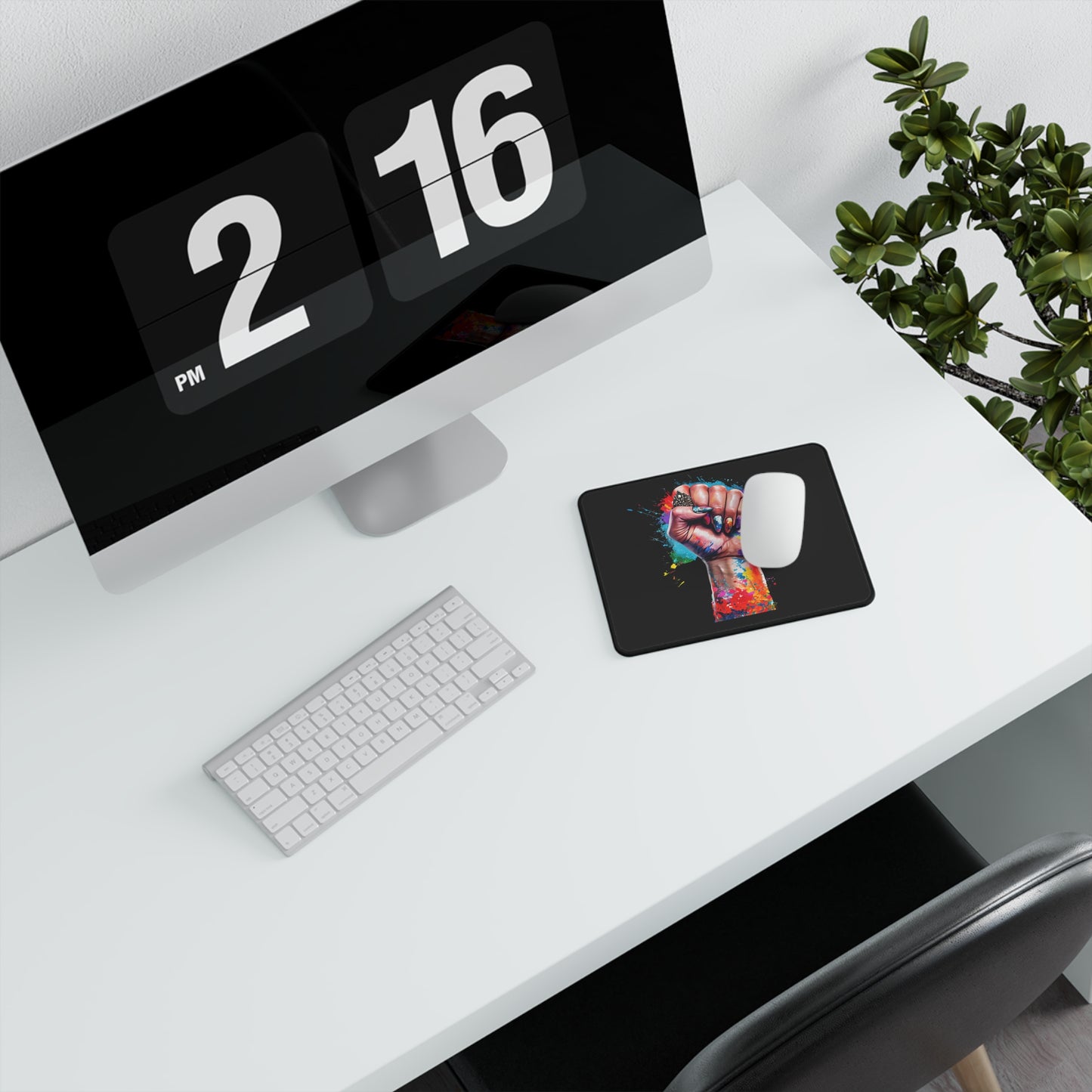 Colorful Art Fist Non-Slip Gaming Mouse Pad – Perfect for Gamers and Creative Souls