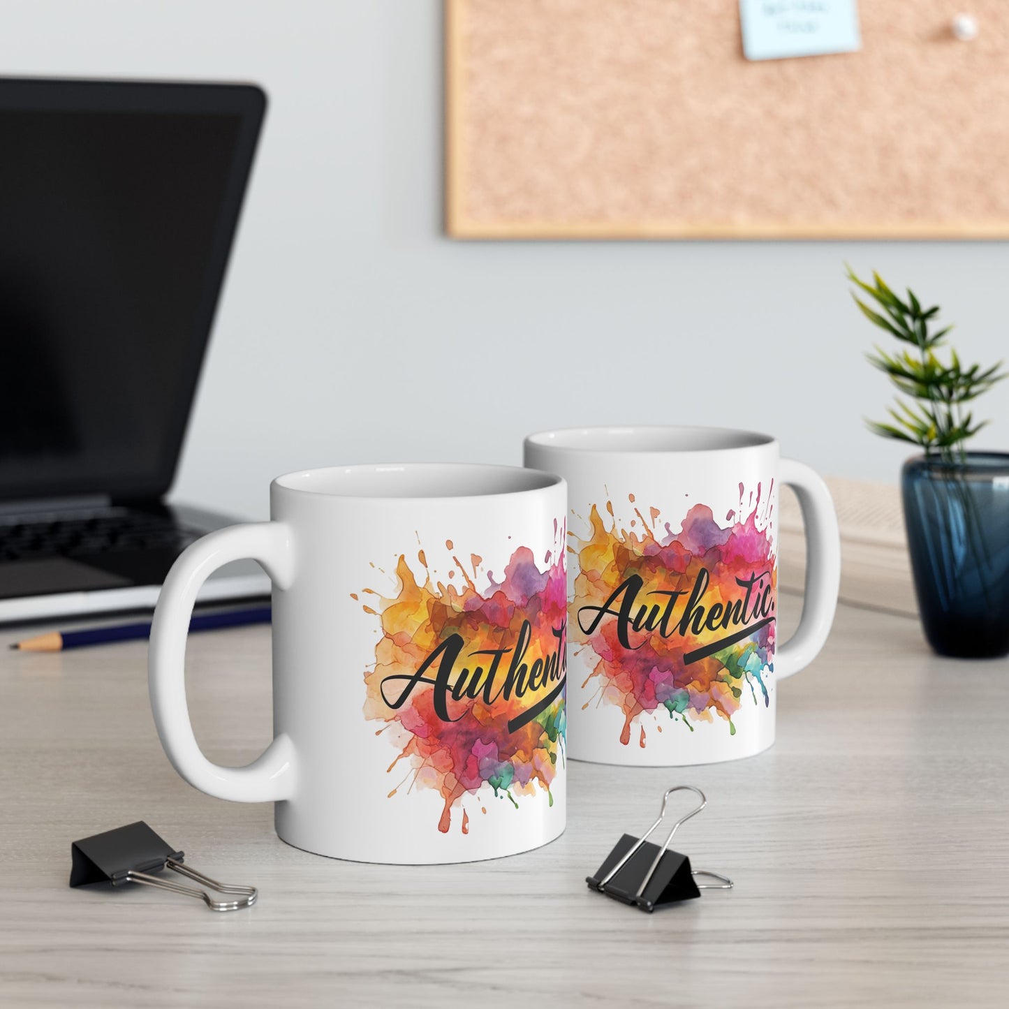 Authentic Ceramic Mug - Colorful Splash Design (11oz, 15oz)