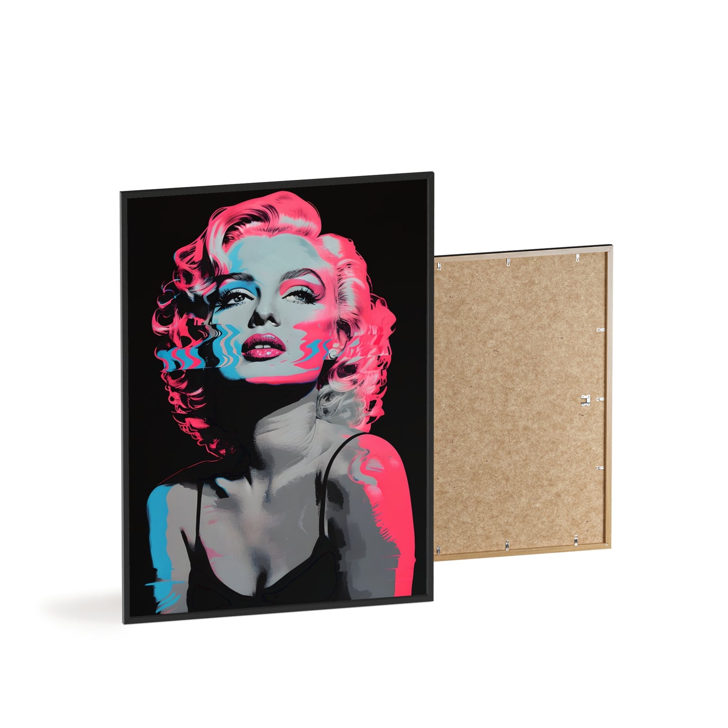 Vintage Glamour of Marilyn Monroe - Poster with Wooden Frame