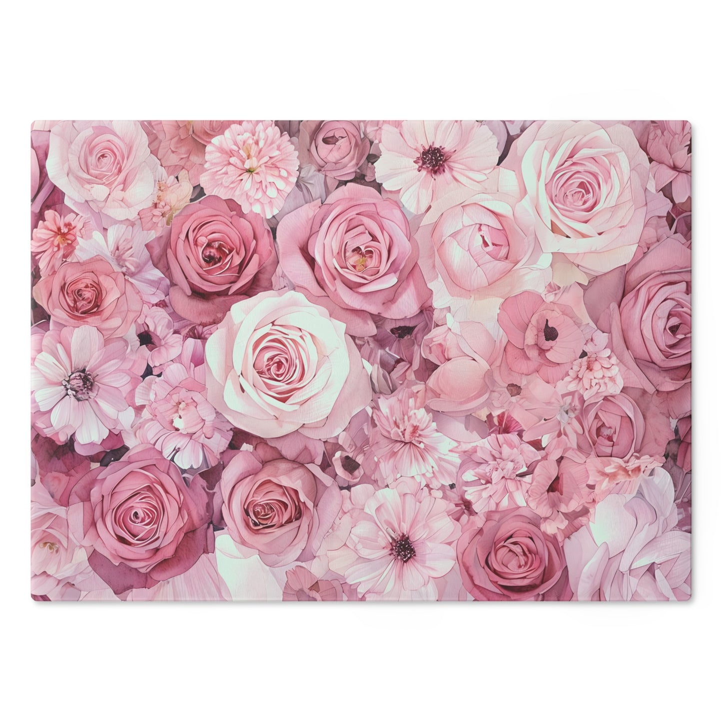 Floral Design Cutting Board - Elegantly Crafted Kitchen Essential for Home Chefs & Special Occasions