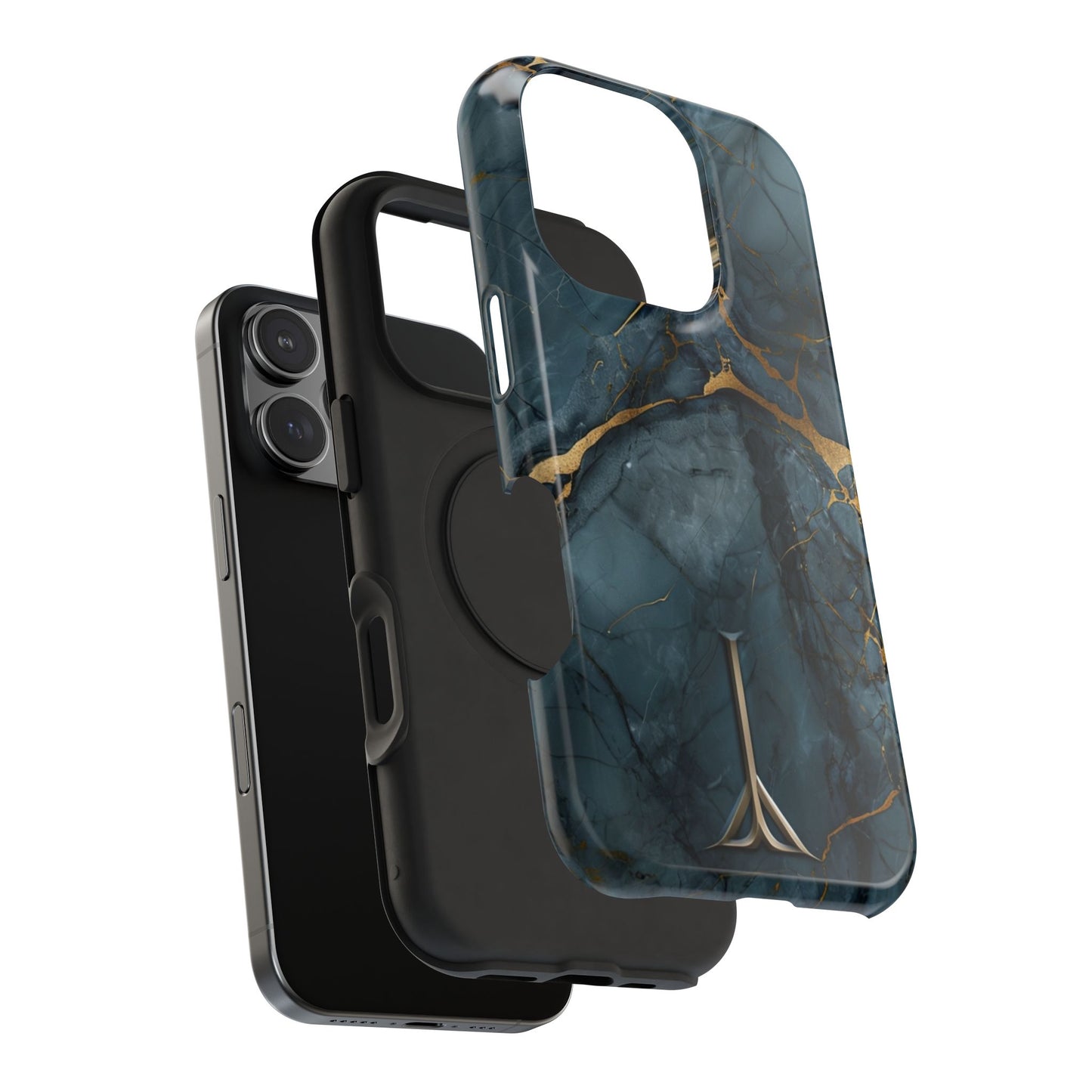 Luxury Sapphire Marble Case Cover