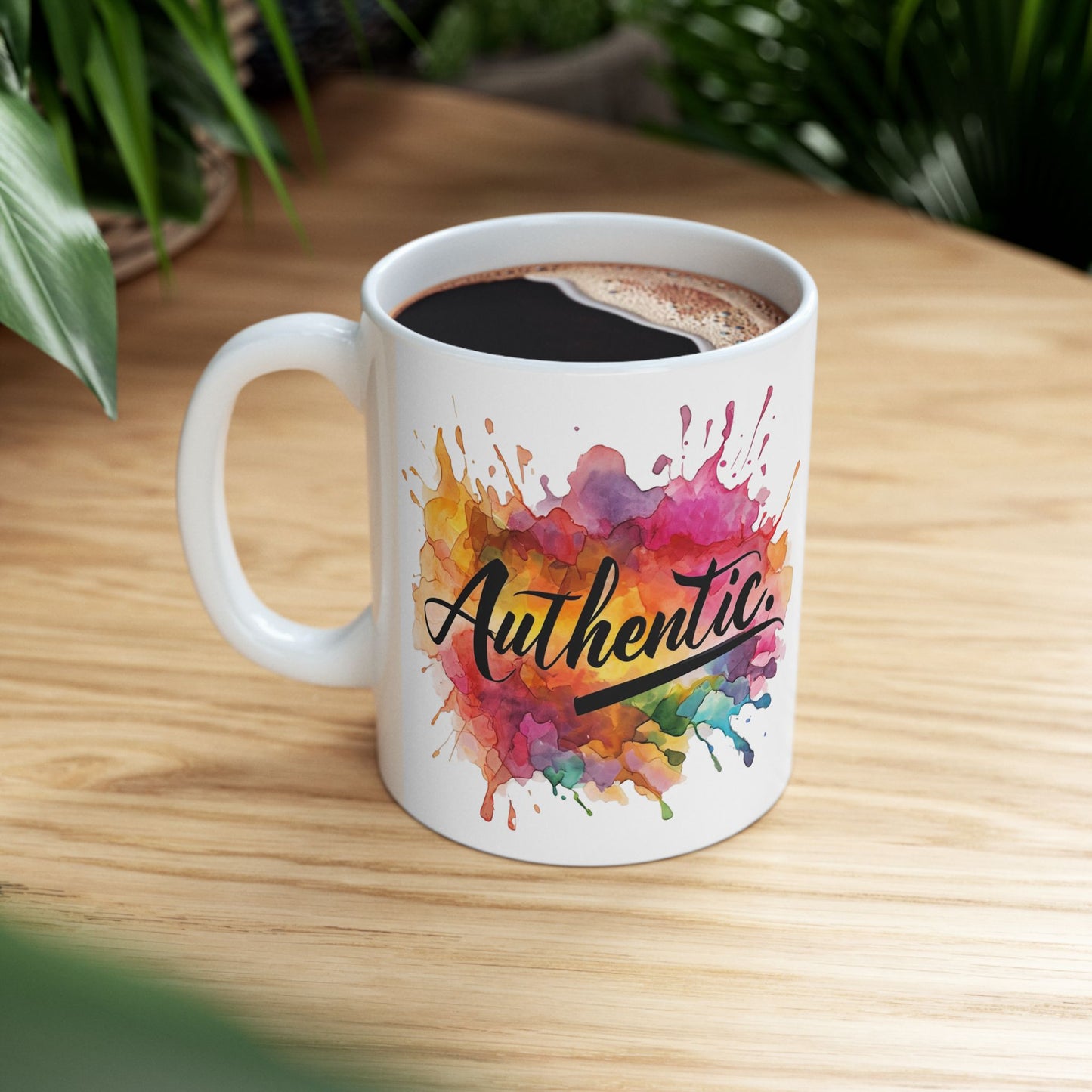 Authentic Ceramic Mug - Colorful Splash Design (11oz, 15oz)