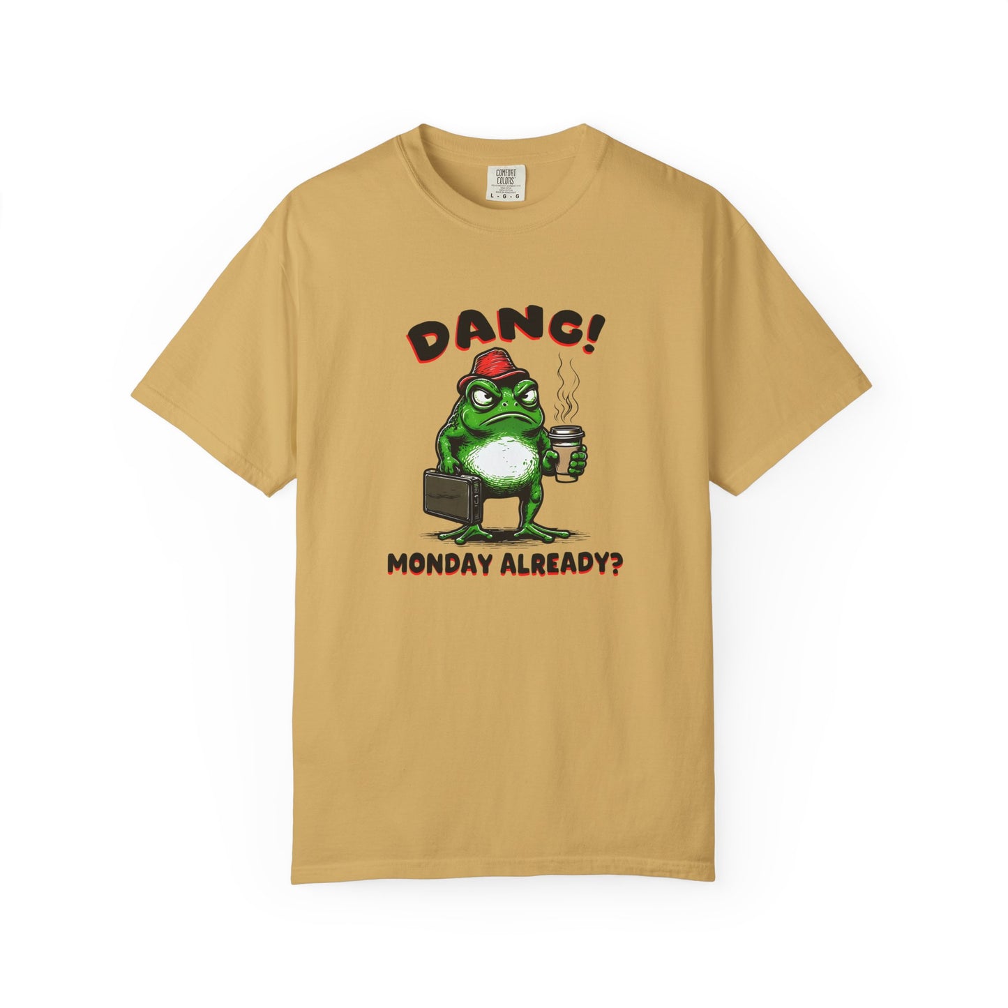 Funny Frog Monday T-Shirt - Unisex Garment-Dyed Tee