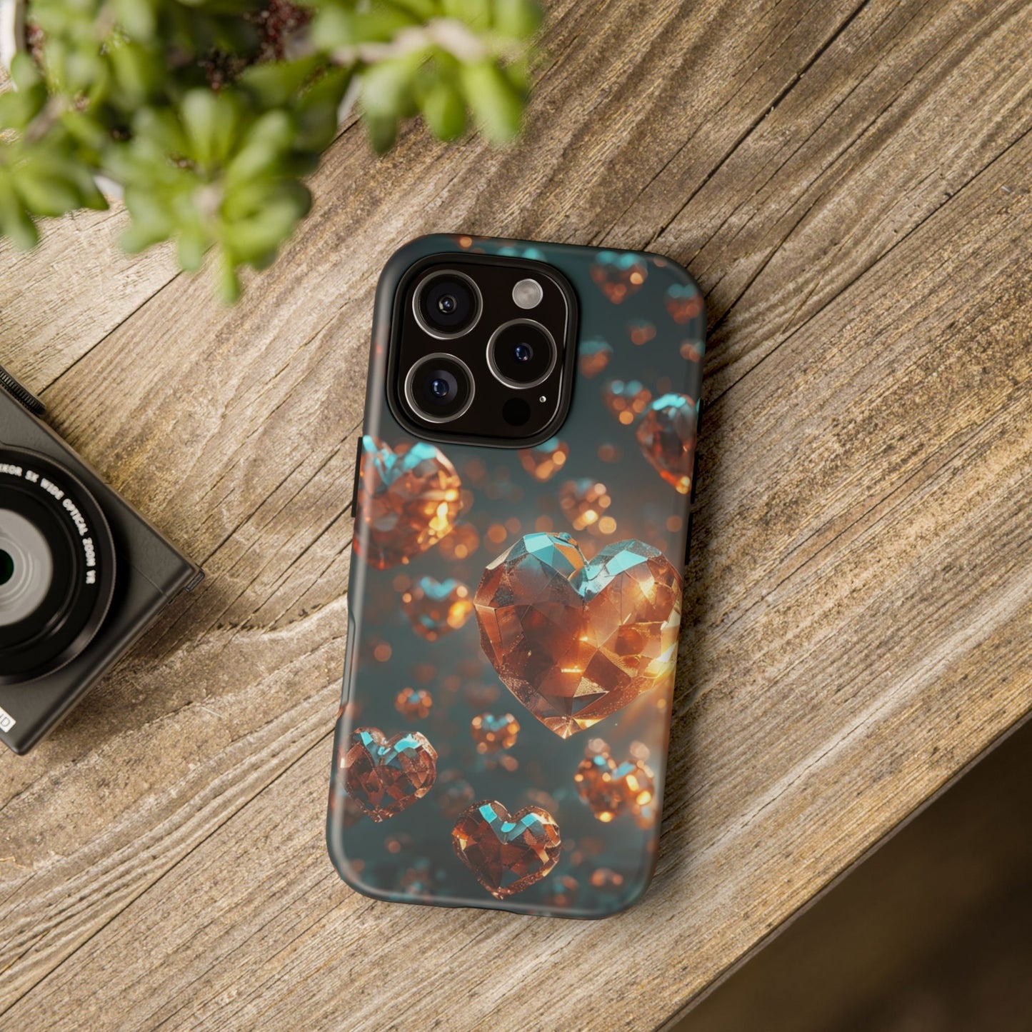 Crystal Heart Phone Case Cover Print