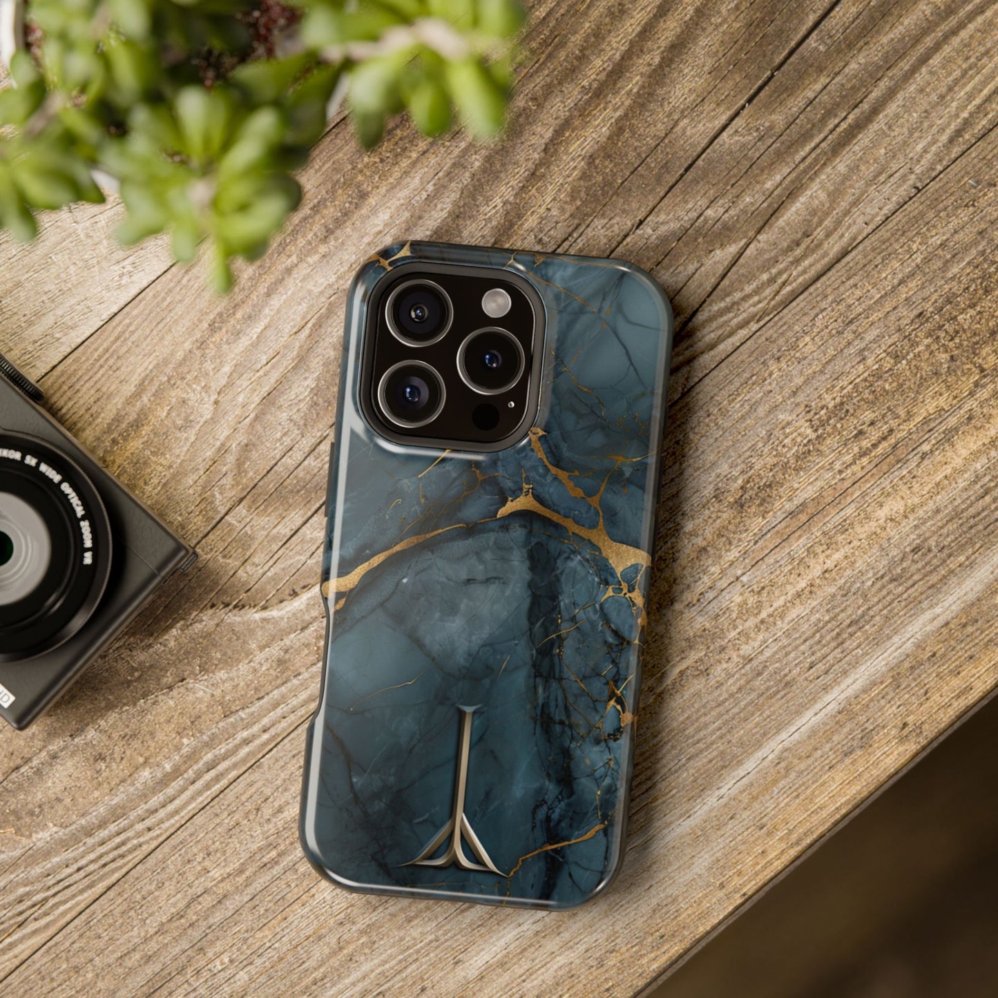 Luxury Sapphire Marble Case Cover