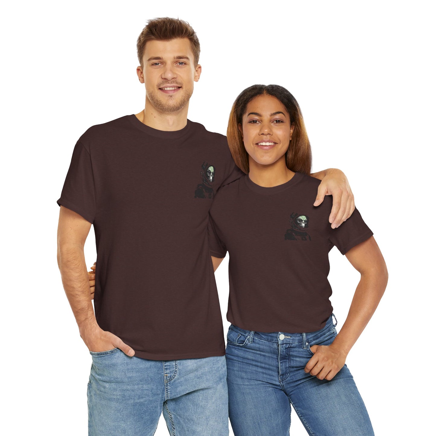 Alien Not Tourist Unisex Heavy Cotton Tee | Cool Astronaut Graphic T-Shirt