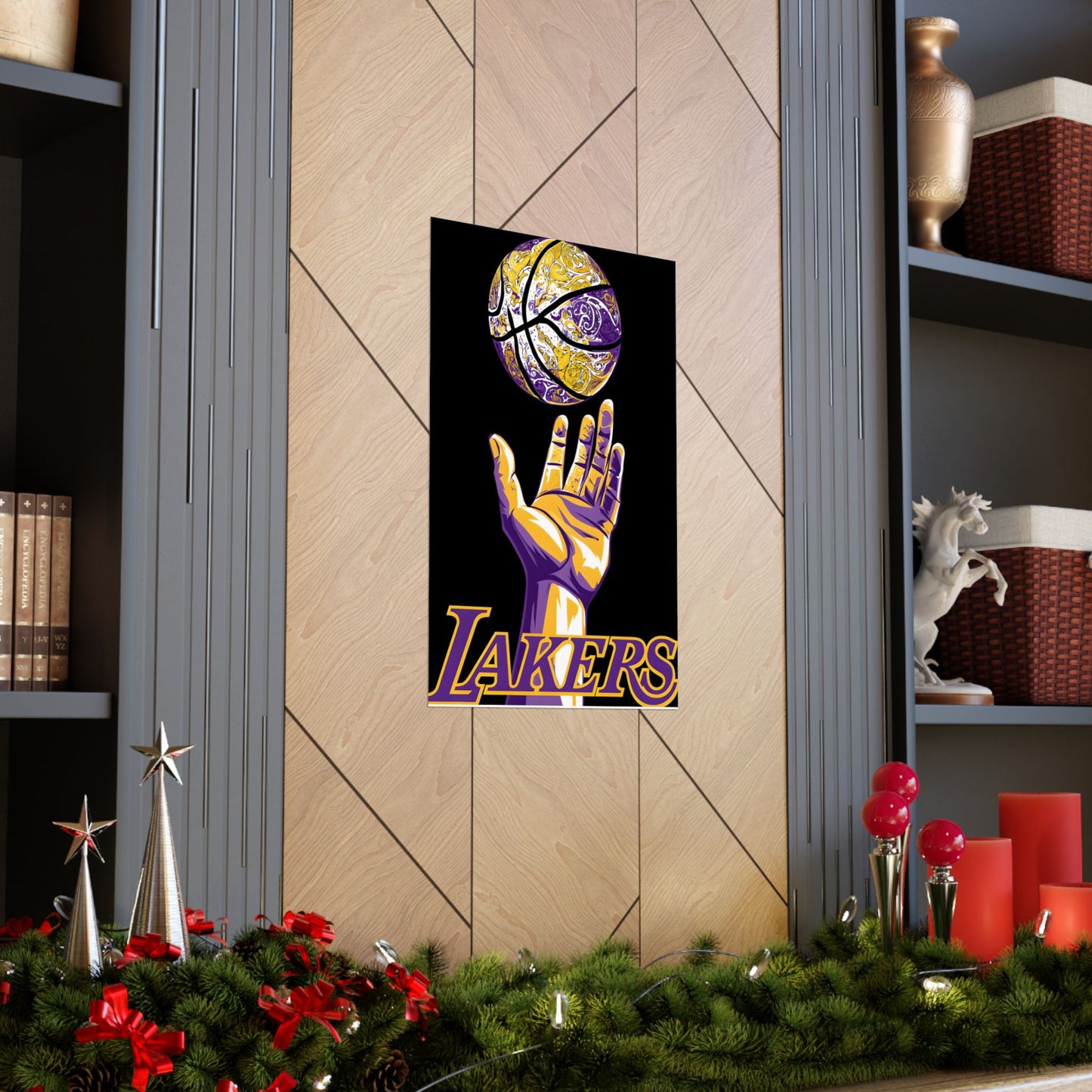 Los Angeles Lakers Matte Vertical Poster - Basketball Wall Art