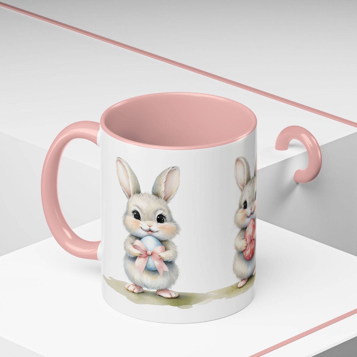 Cute Easter Bunny Coffee Mug - 11oz & 15oz Accent Mug for Holiday Celebrations