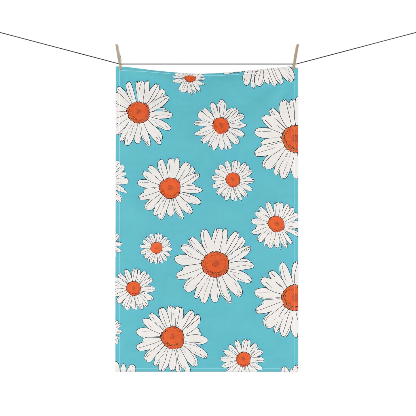 Vibrant Daisy Tea Towels