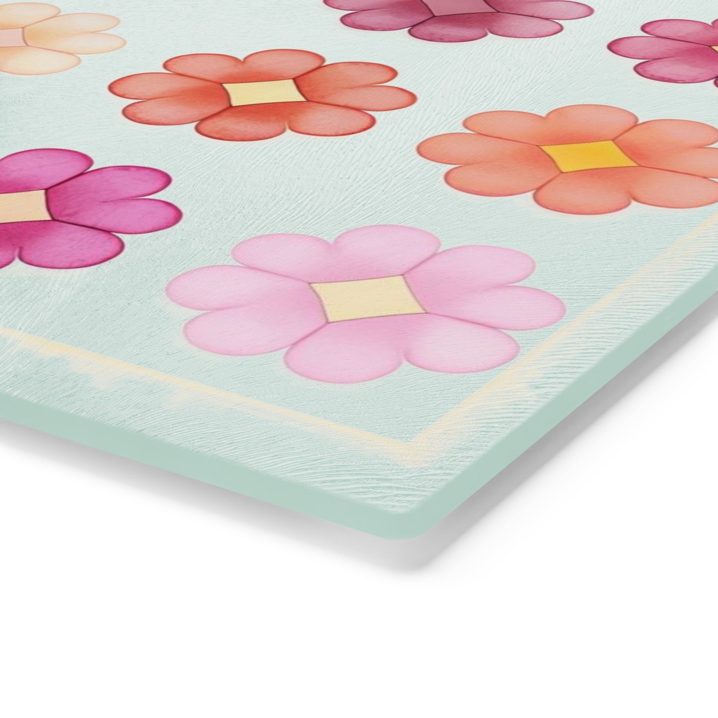 Floral Cutting Board - Colorful Flower Design