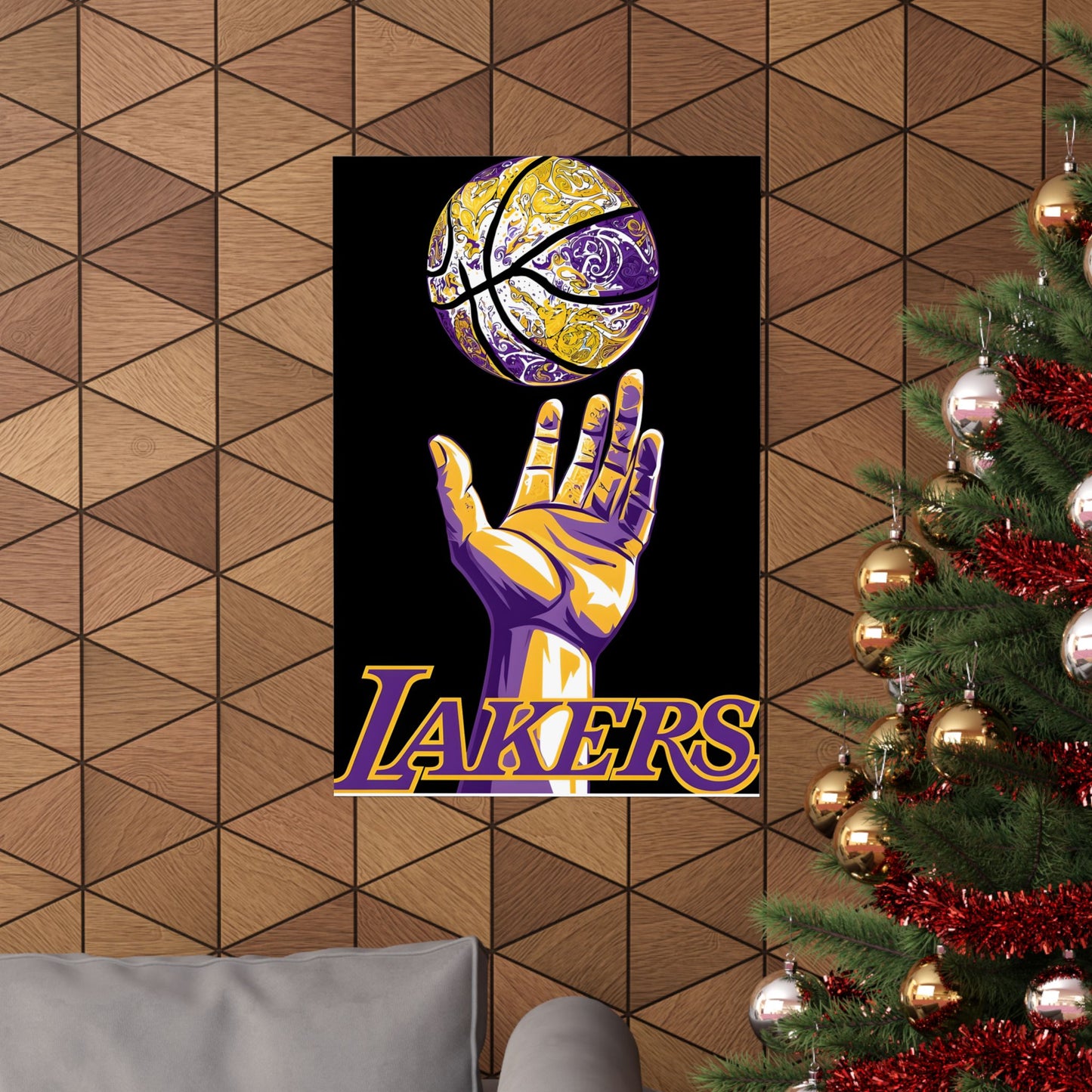 Los Angeles Lakers Matte Vertical Poster - Basketball Wall Art