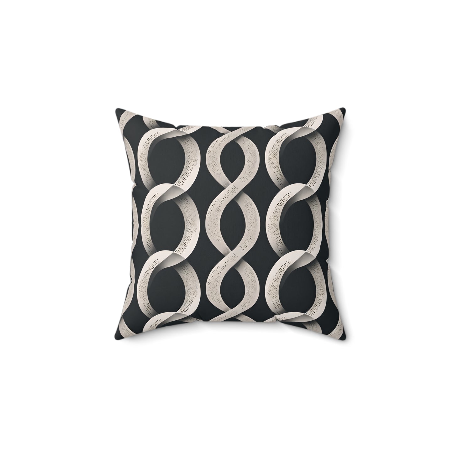 Modern Geometric Patterned Square Pillow for Cozy Home Décor