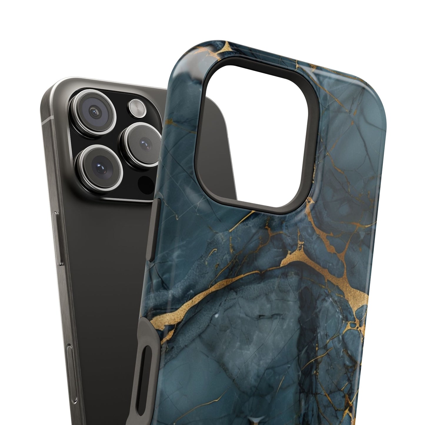 Luxury Sapphire Marble Case Cover