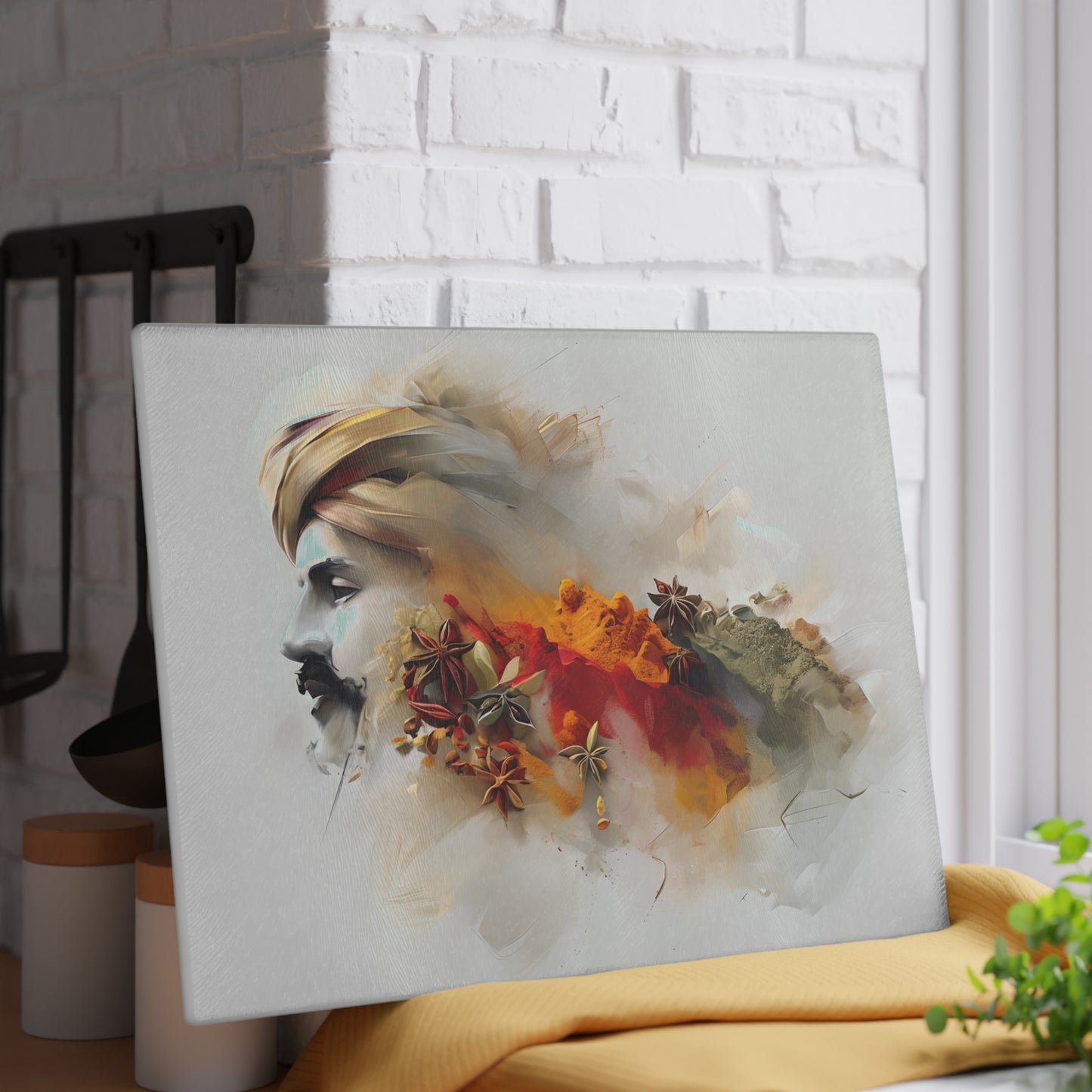 Artistic Glass Cutting Board In Rajasthan Spices