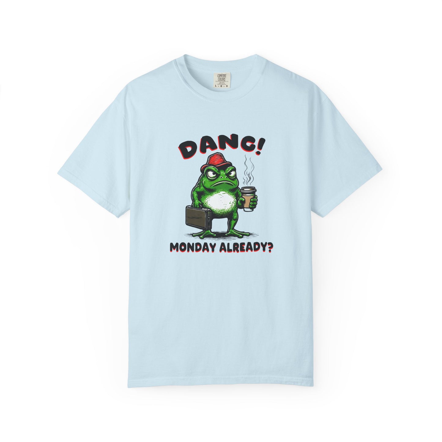 Funny Frog Monday T-Shirt - Unisex Garment-Dyed Tee
