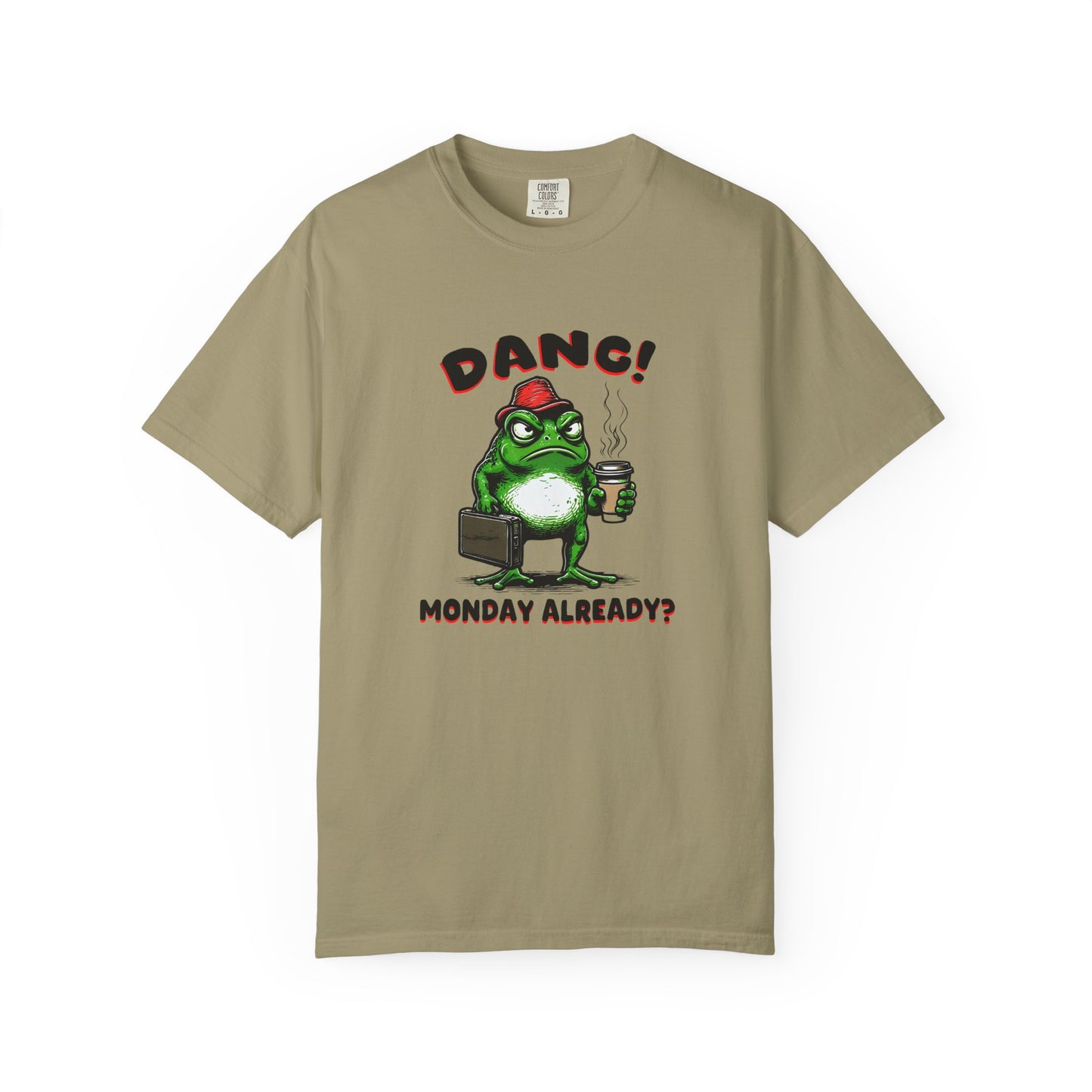 Funny Frog Monday T-Shirt - Unisex Garment-Dyed Tee