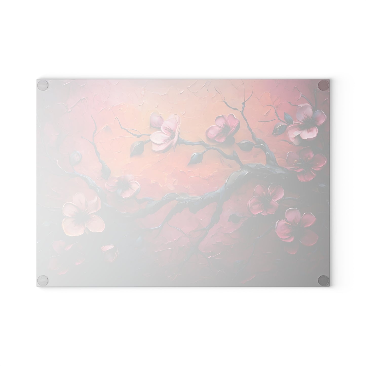 Floral Glass Cutting Board