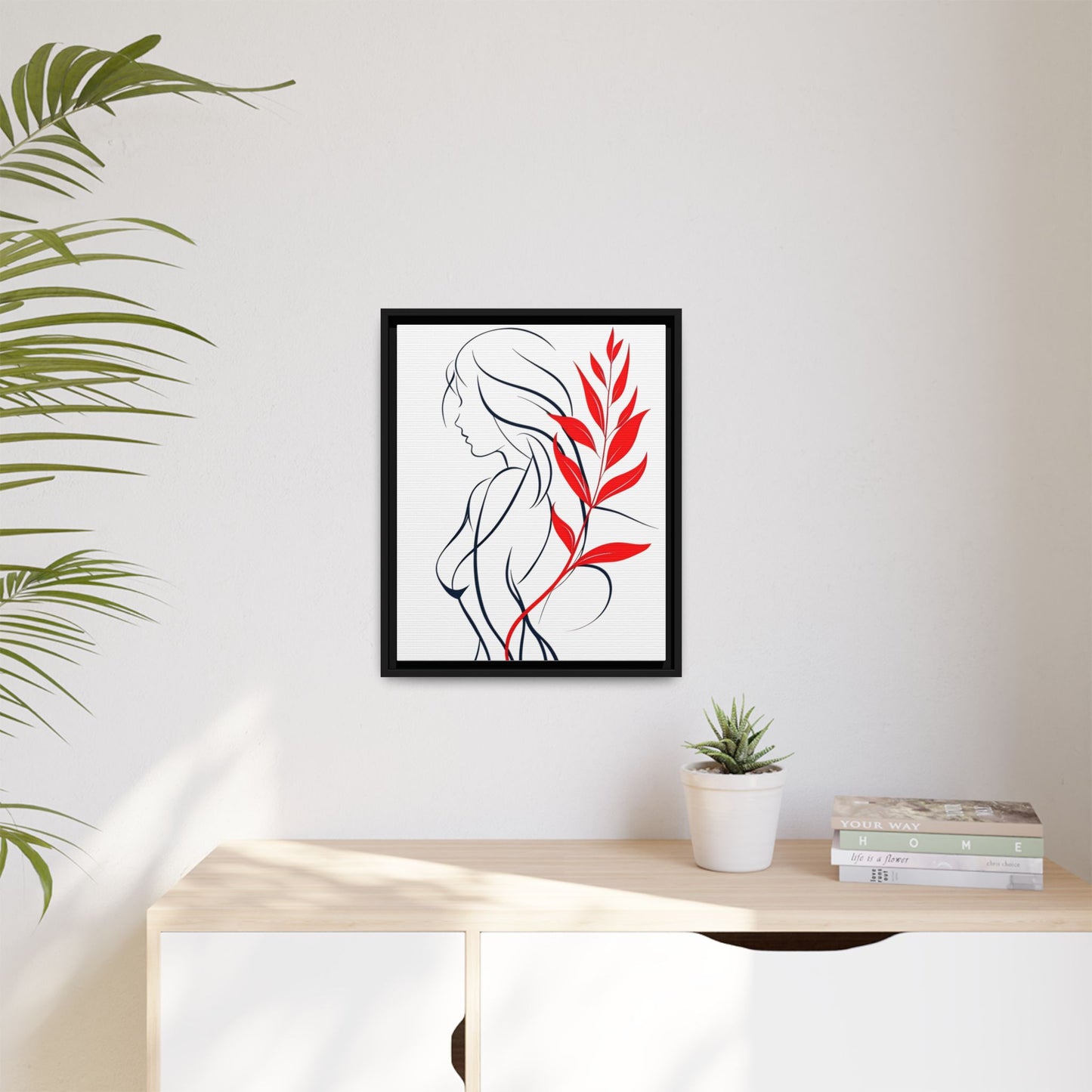 Feminine Elegant Line Art Print