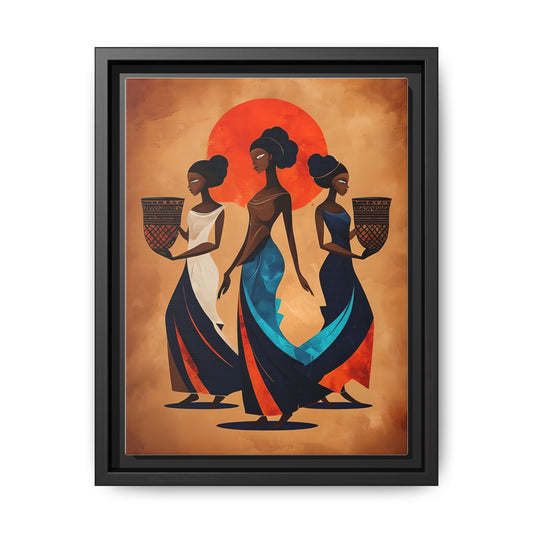 African Cultural Women Framed Print