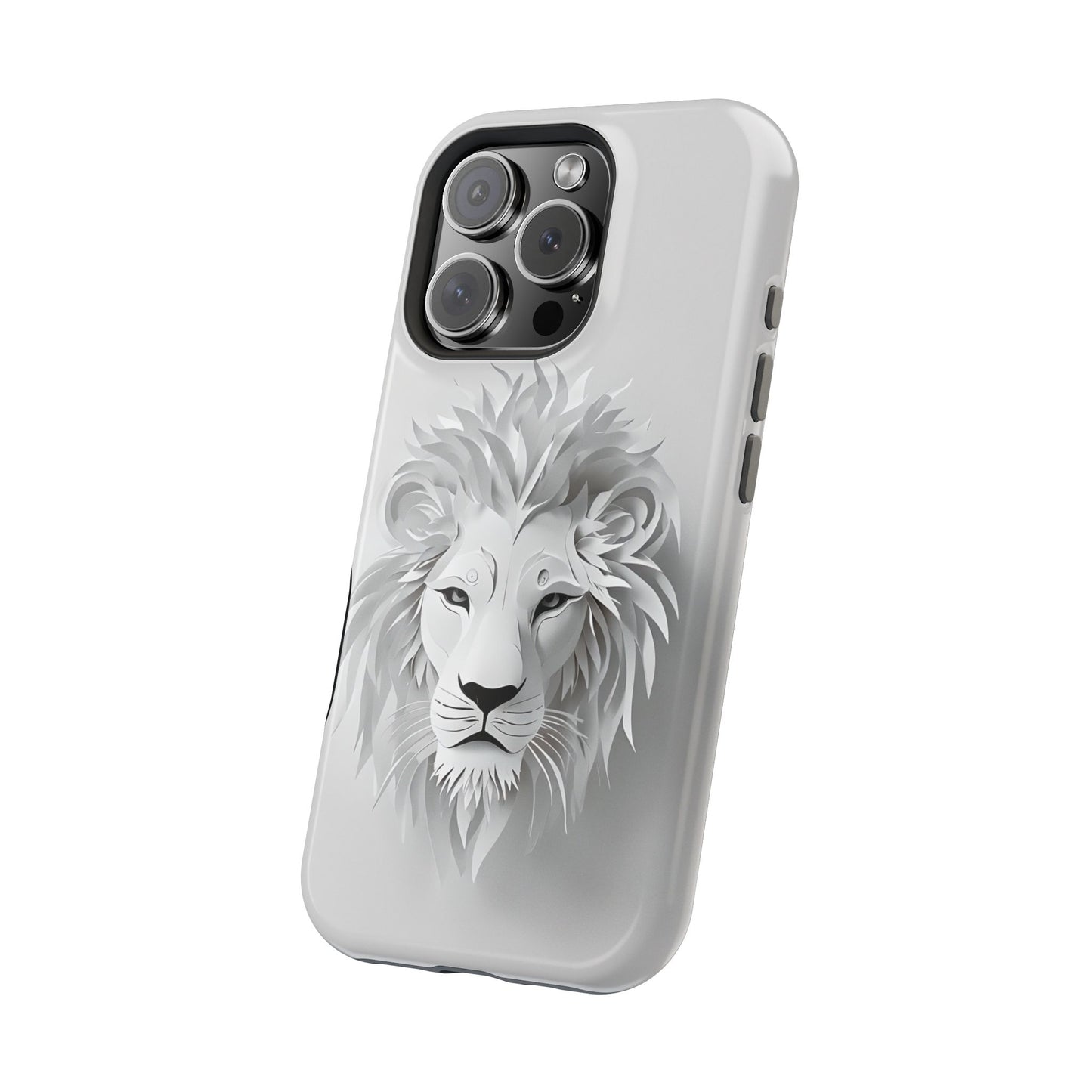 Majestic Intricate Lion Face Magnetic Tough Case Cover