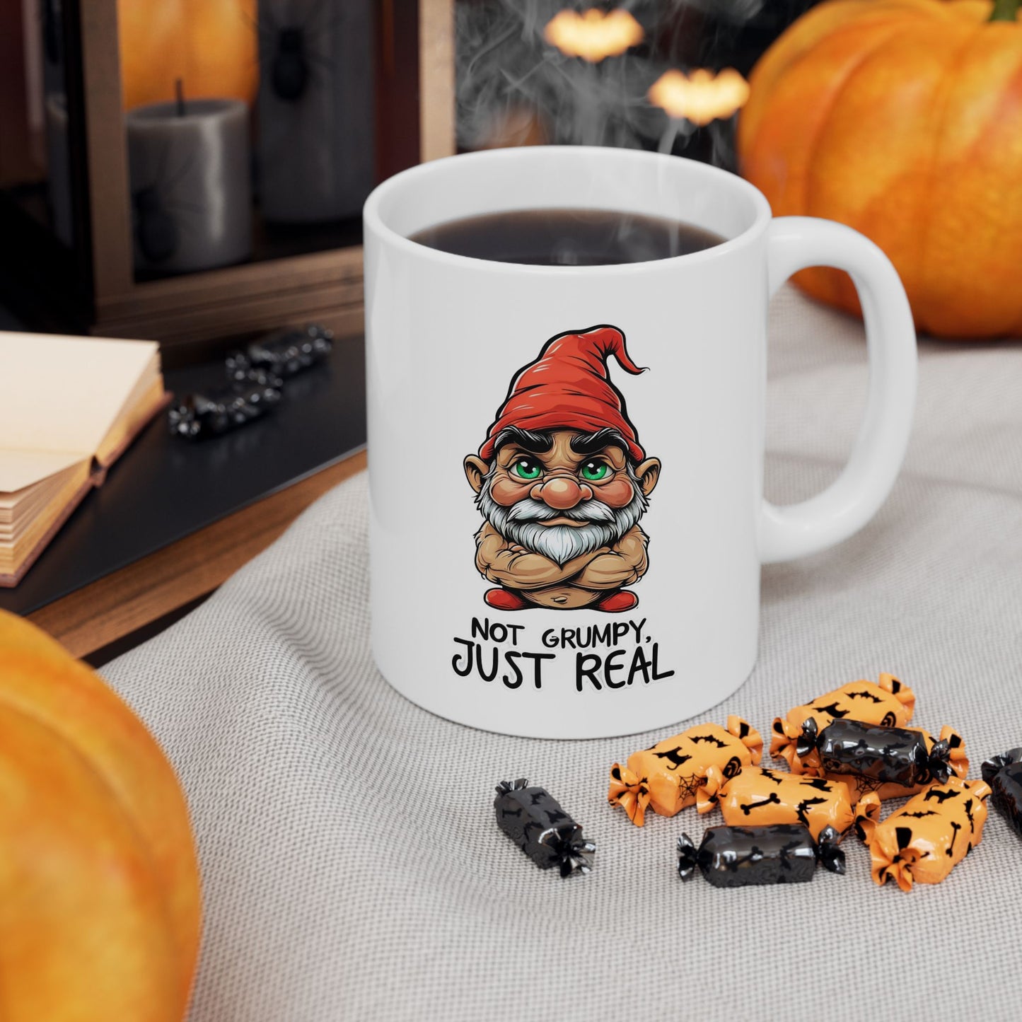Funny Gnome Ceramic Mug - Perfect for Coffee Lovers and Gifts