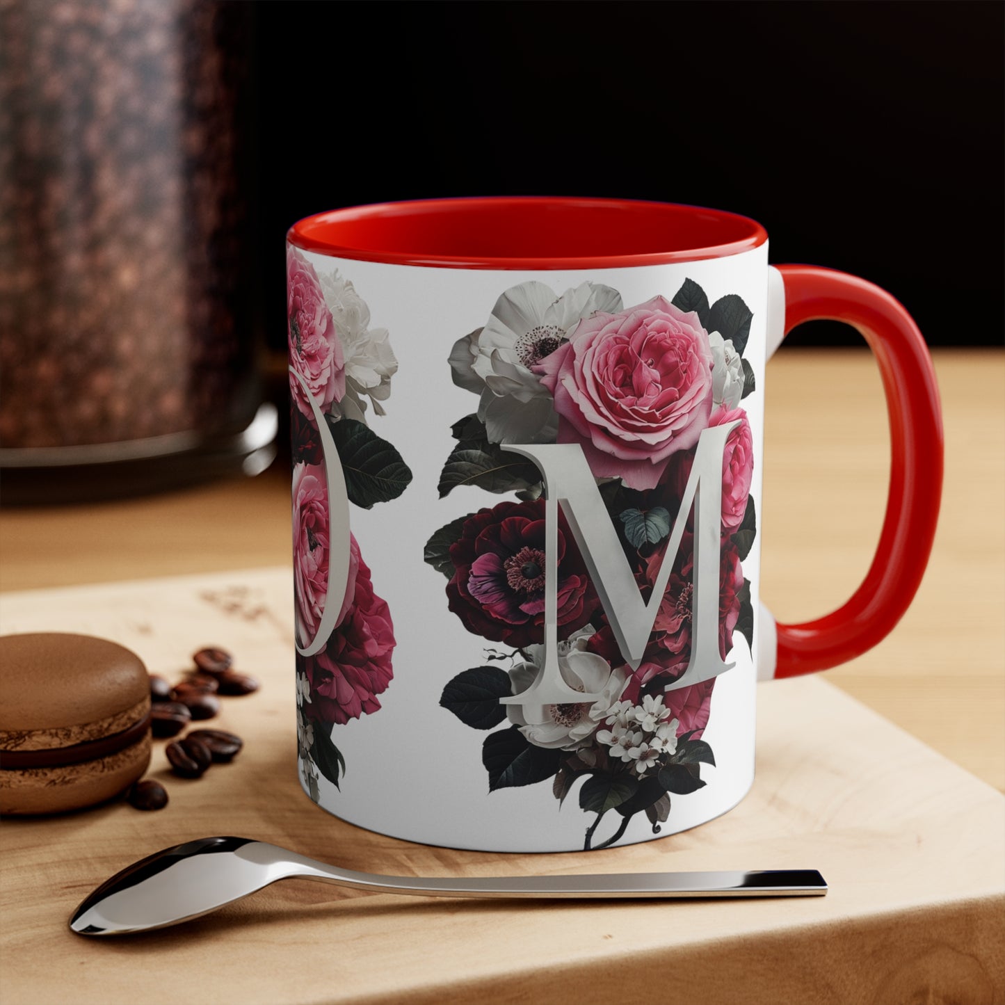 Floral Accent Mug for Mom - Mother's Day Gift Idea