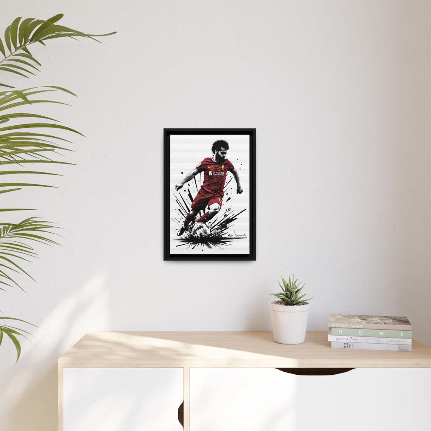 Canvas Print: Mo Salah Liverpool Footballer