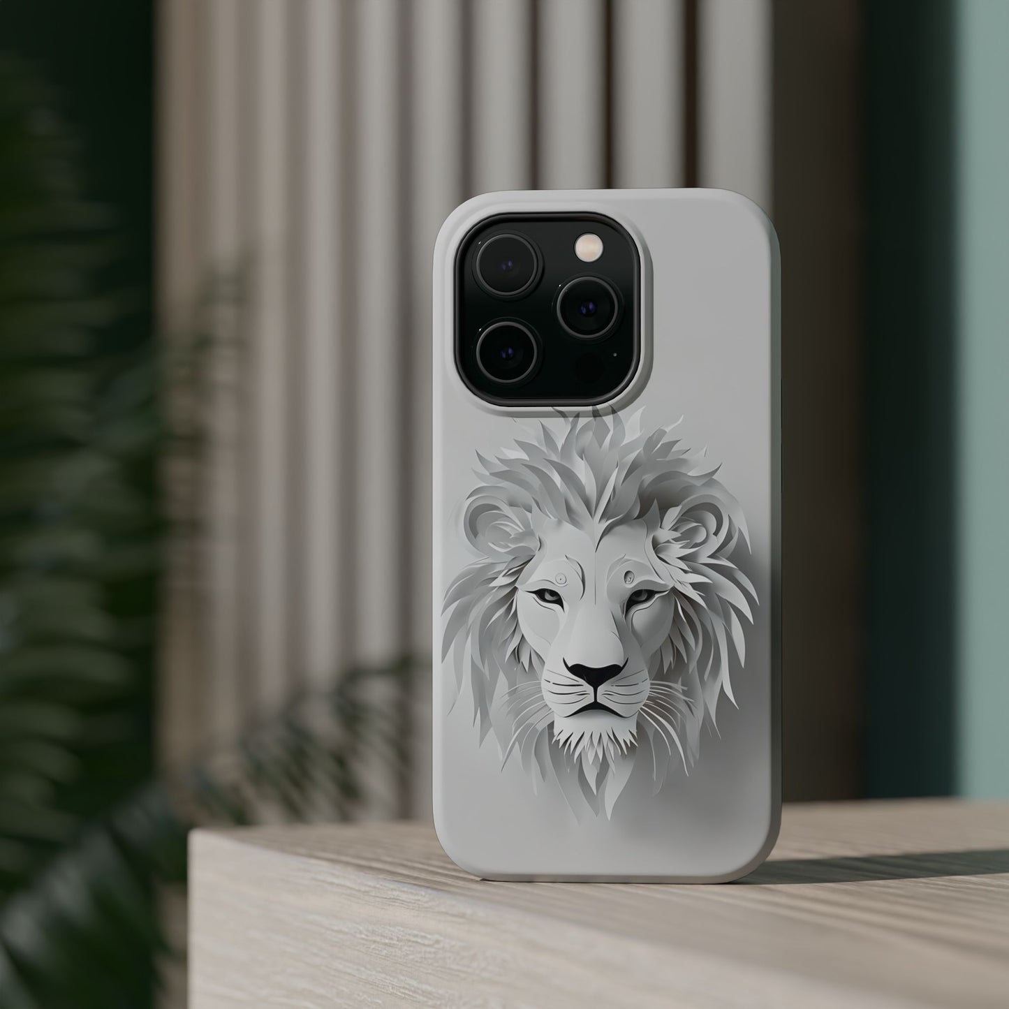 Majestic Intricate Lion Face Magnetic Tough Case