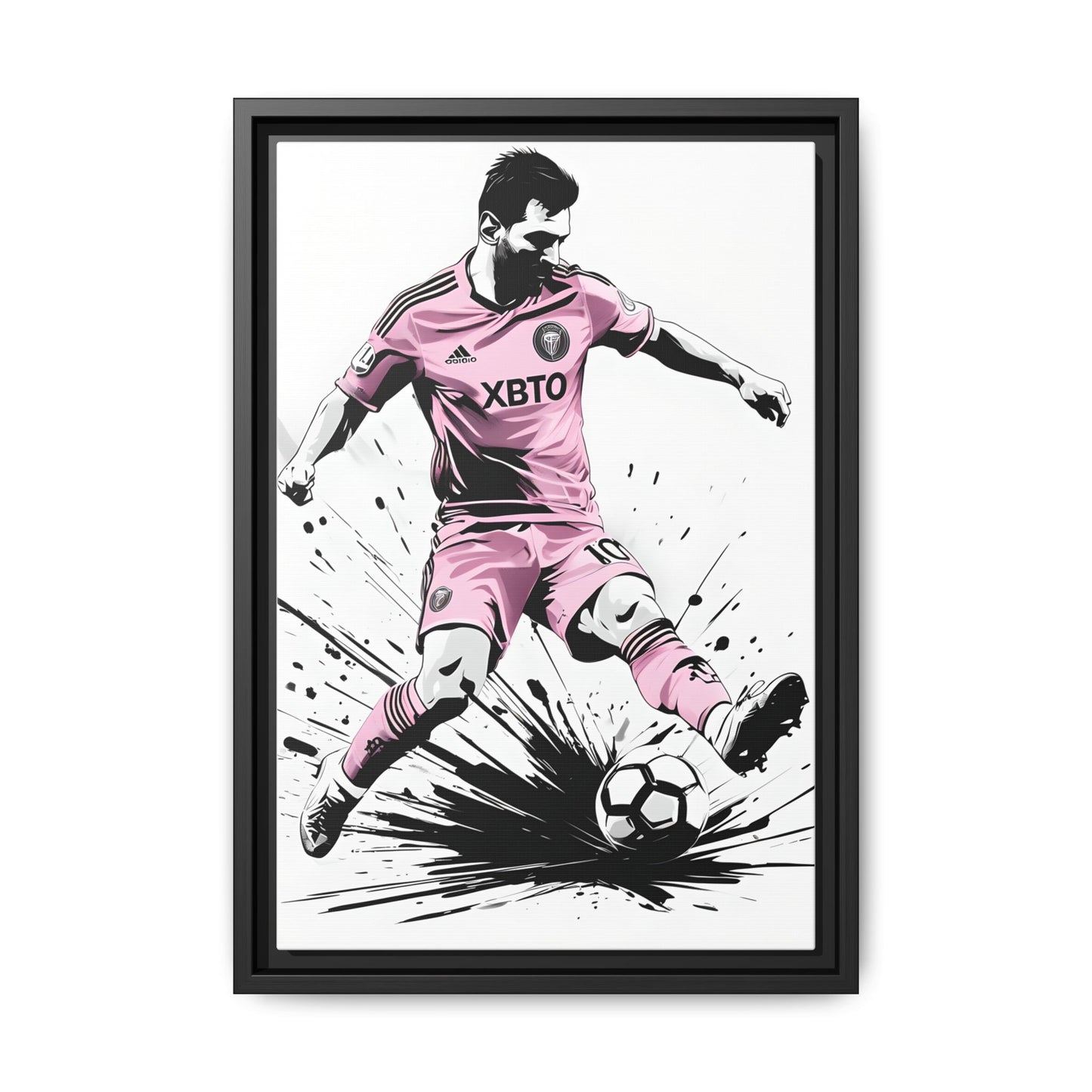 Canvas Print - Lionel Messi Inter Miami Kit