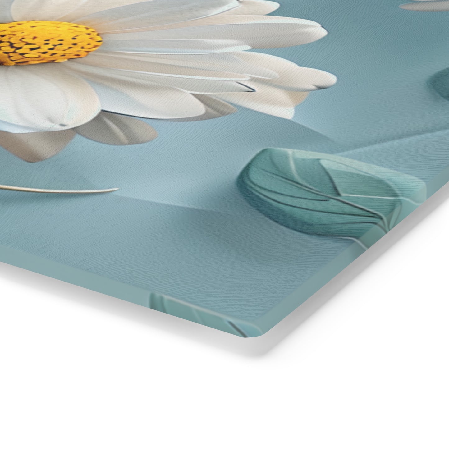 Floral Kitchen Cutting Board - Elegant Daisy Design