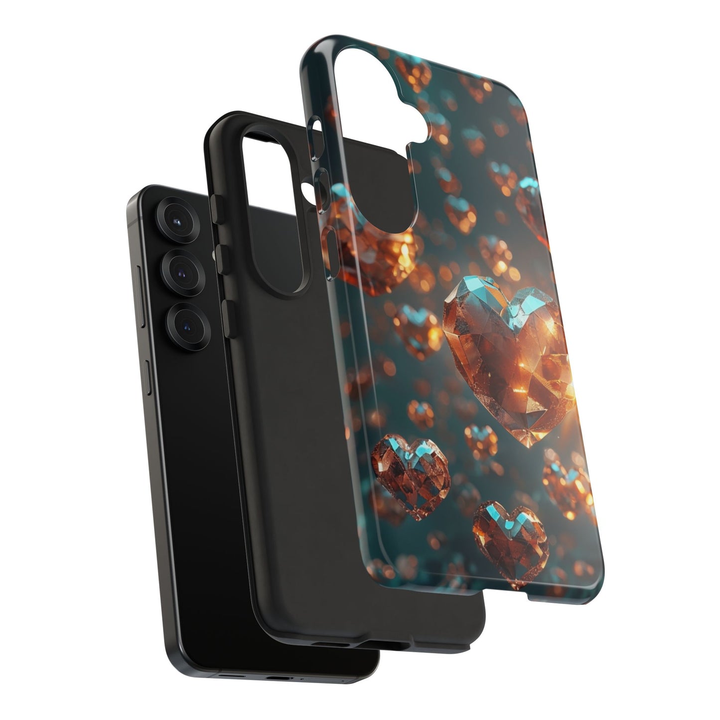 Crystal Heart Phone Case Cover Print