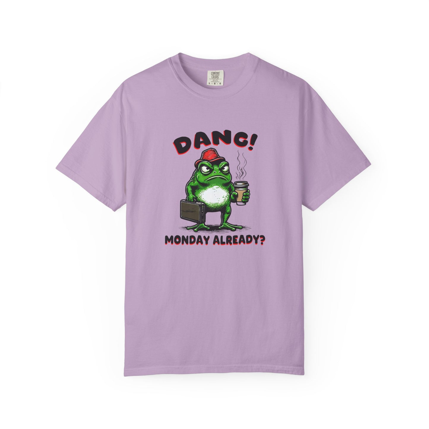 Funny Frog Monday T-Shirt - Unisex Garment-Dyed Tee
