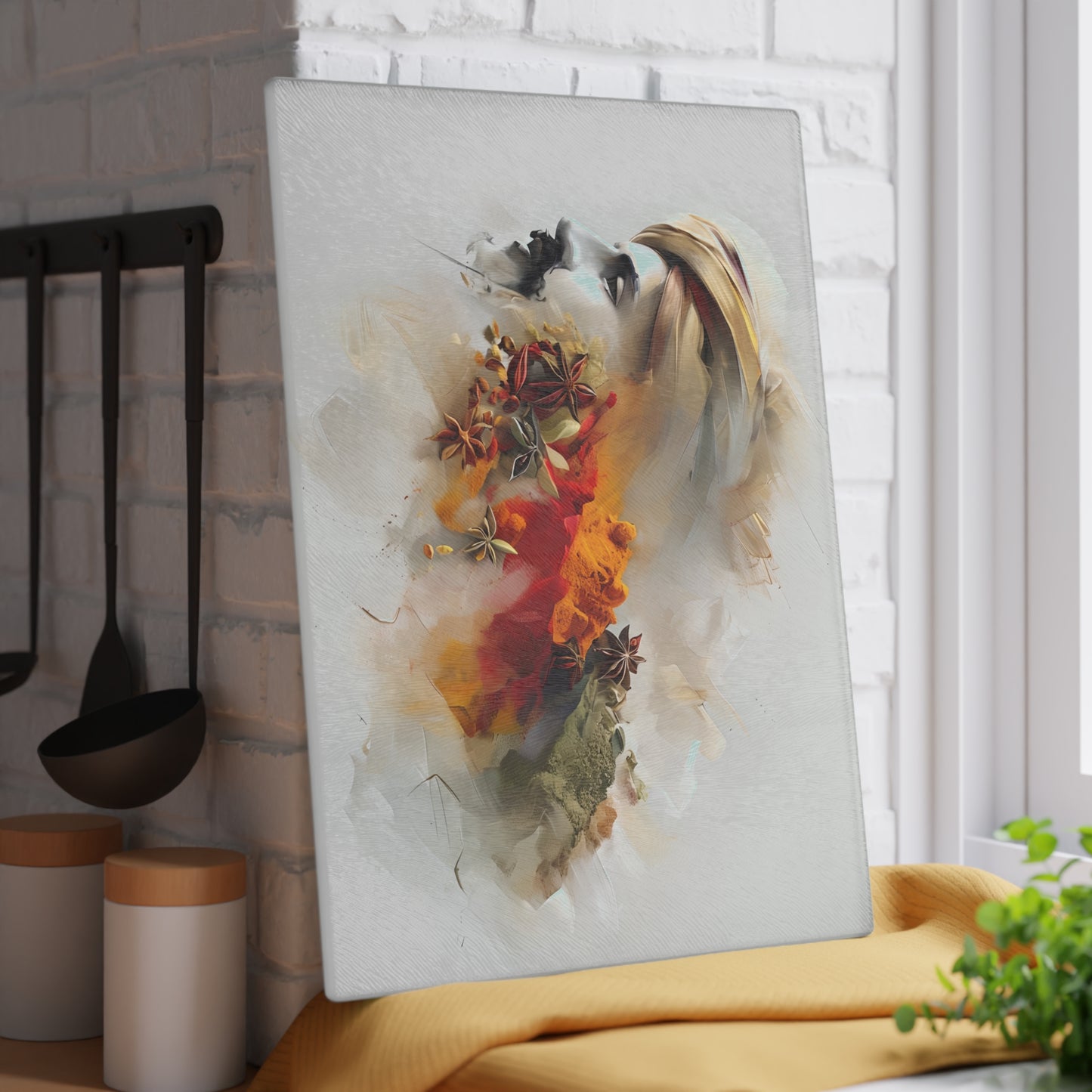 Artistic Glass Cutting Board In Rajasthan Spices