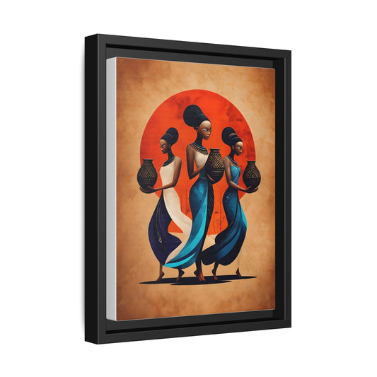 African Cultural Women Framed Print