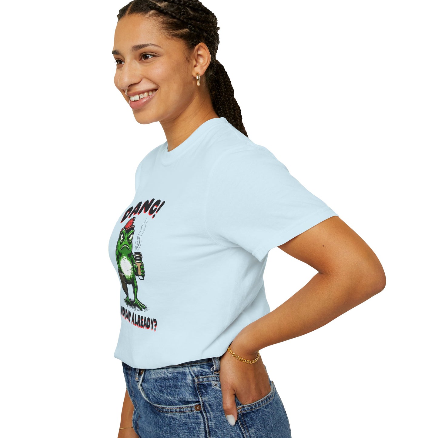 Funny Frog Monday T-Shirt - Unisex Garment-Dyed Tee