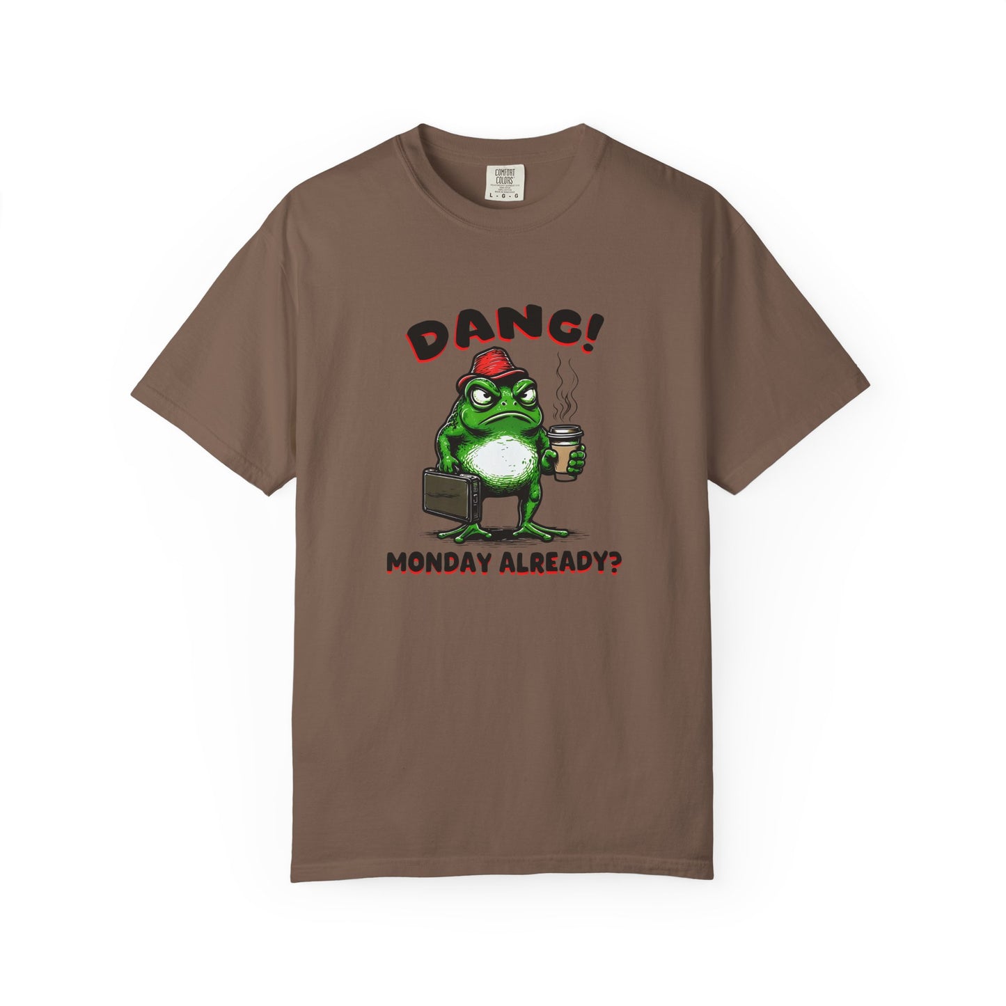 Funny Frog Monday T-Shirt - Unisex Garment-Dyed Tee
