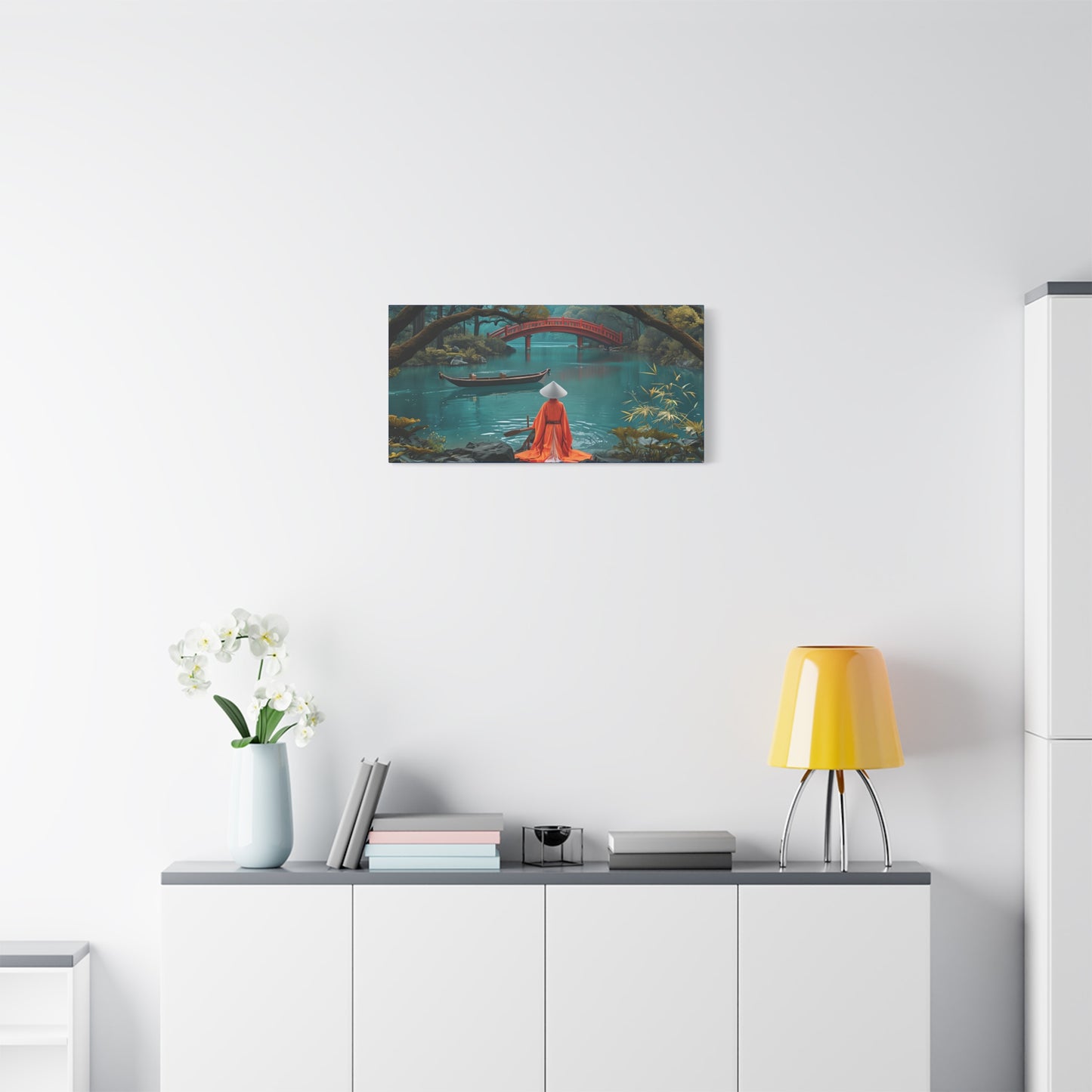 Japanese Tranquil Serene Landscape Canvas Wall Print