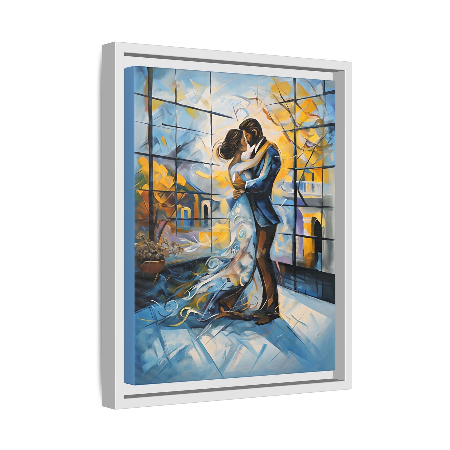 Romantic Couple Canvas Print - Framed Wall Art