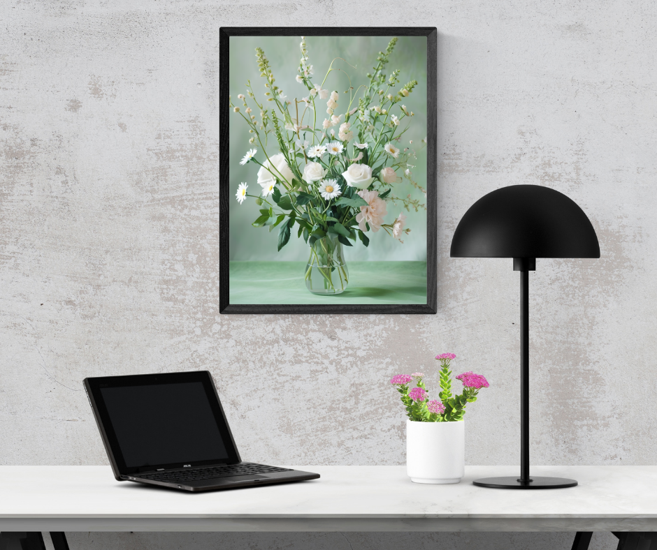 Delicate Still Life of Flowers
