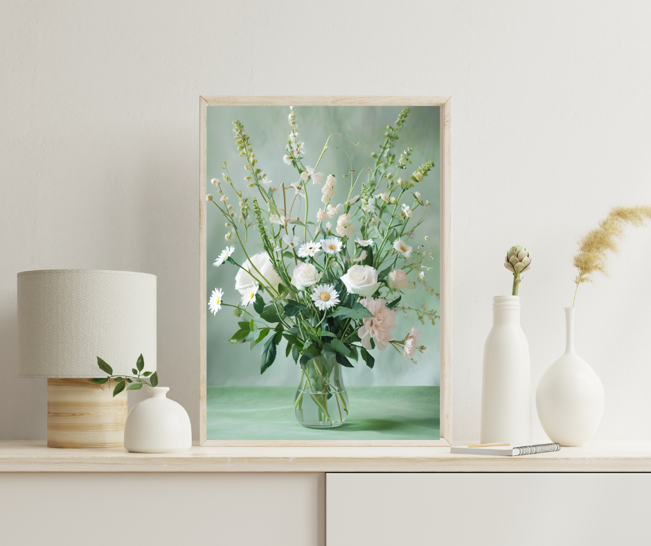 Delicate Still Life of Flowers