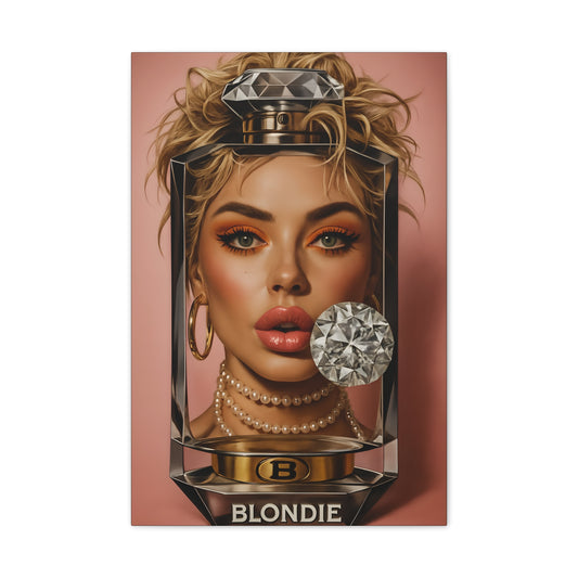 Blondie Glamorous Stylish Canvas Wall  Print