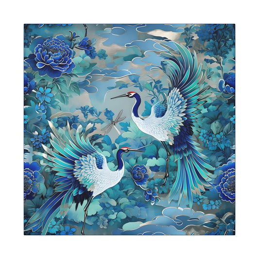 Elegant Crane Art Canvas Print
