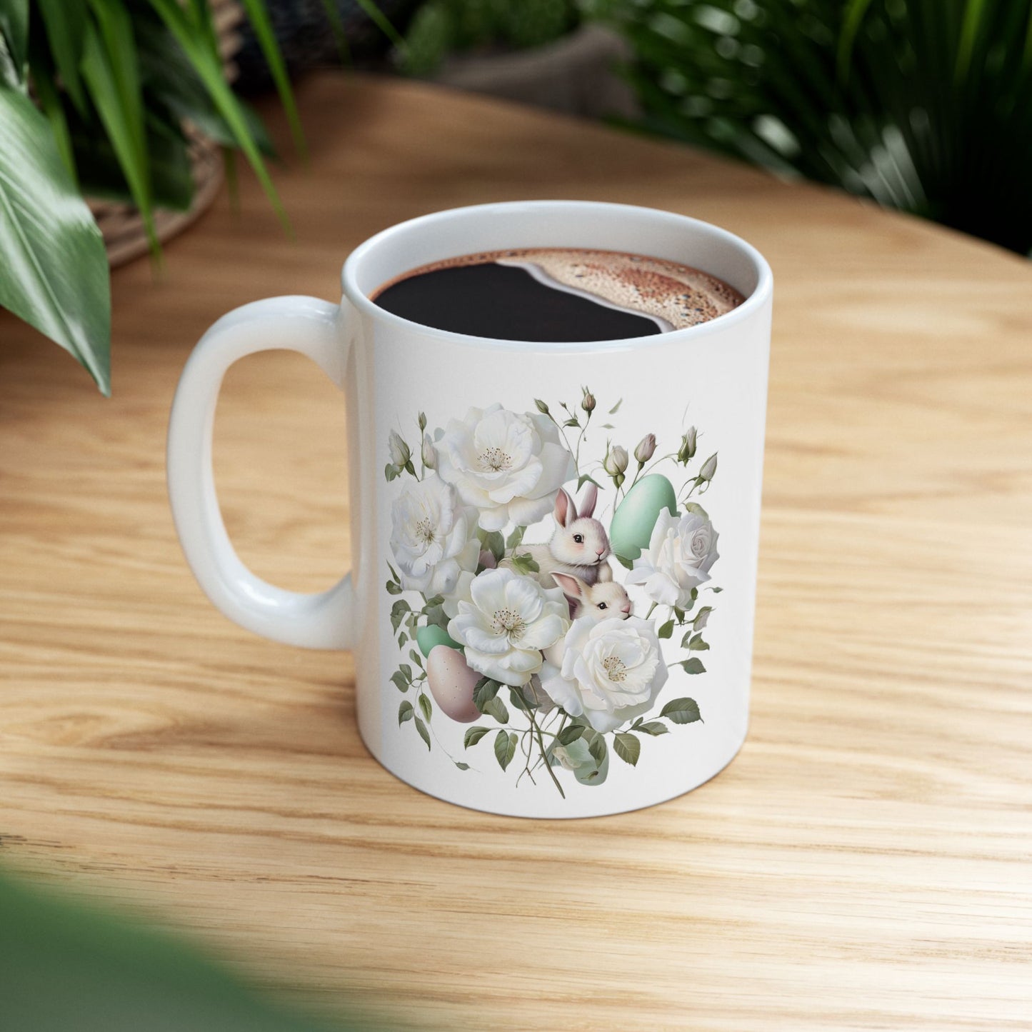 Floral Elegance Ceramic Mug