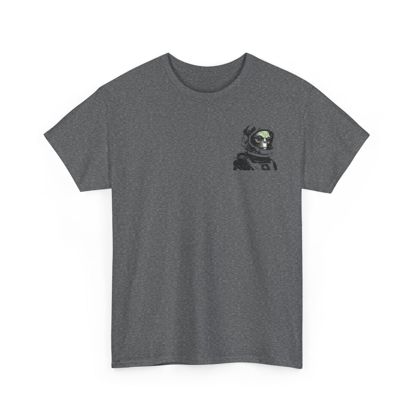 Alien Not Tourist Unisex Heavy Cotton Tee | Cool Astronaut Graphic T-Shirt