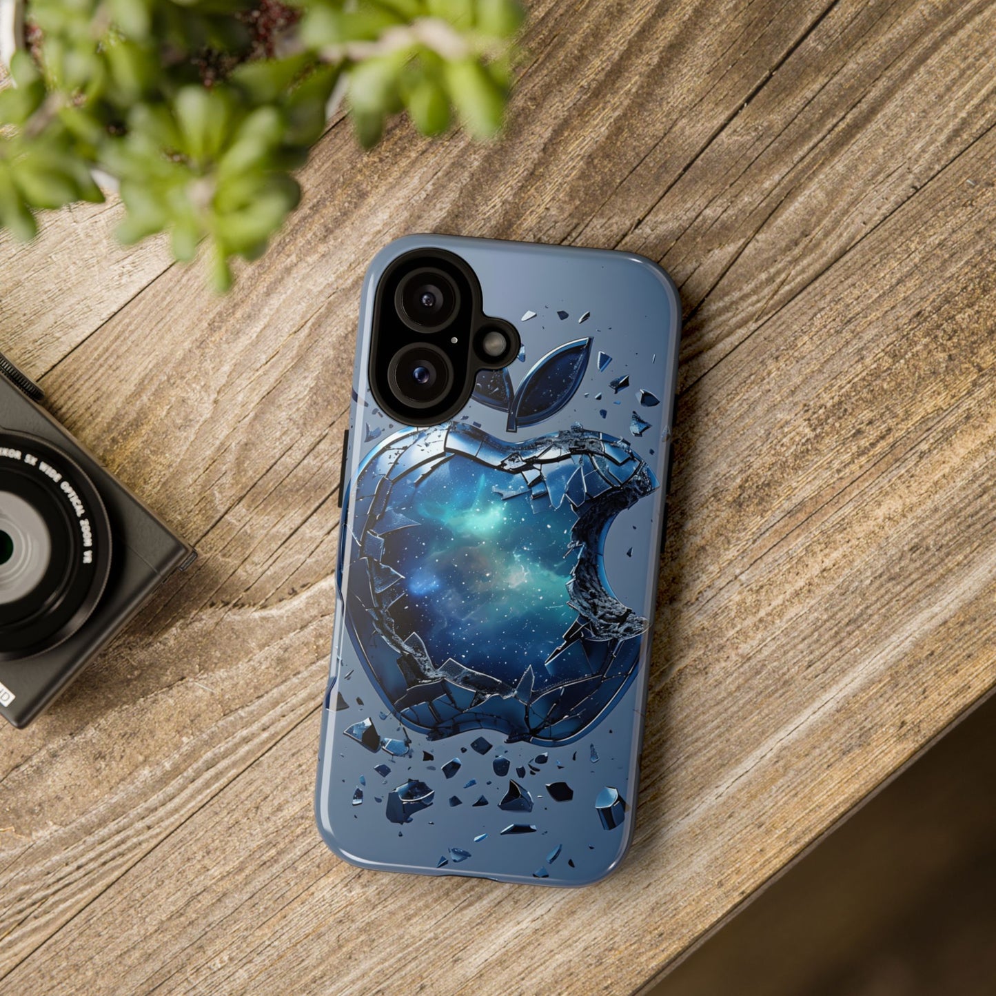 Galaxy Cracked Apple Case Cover