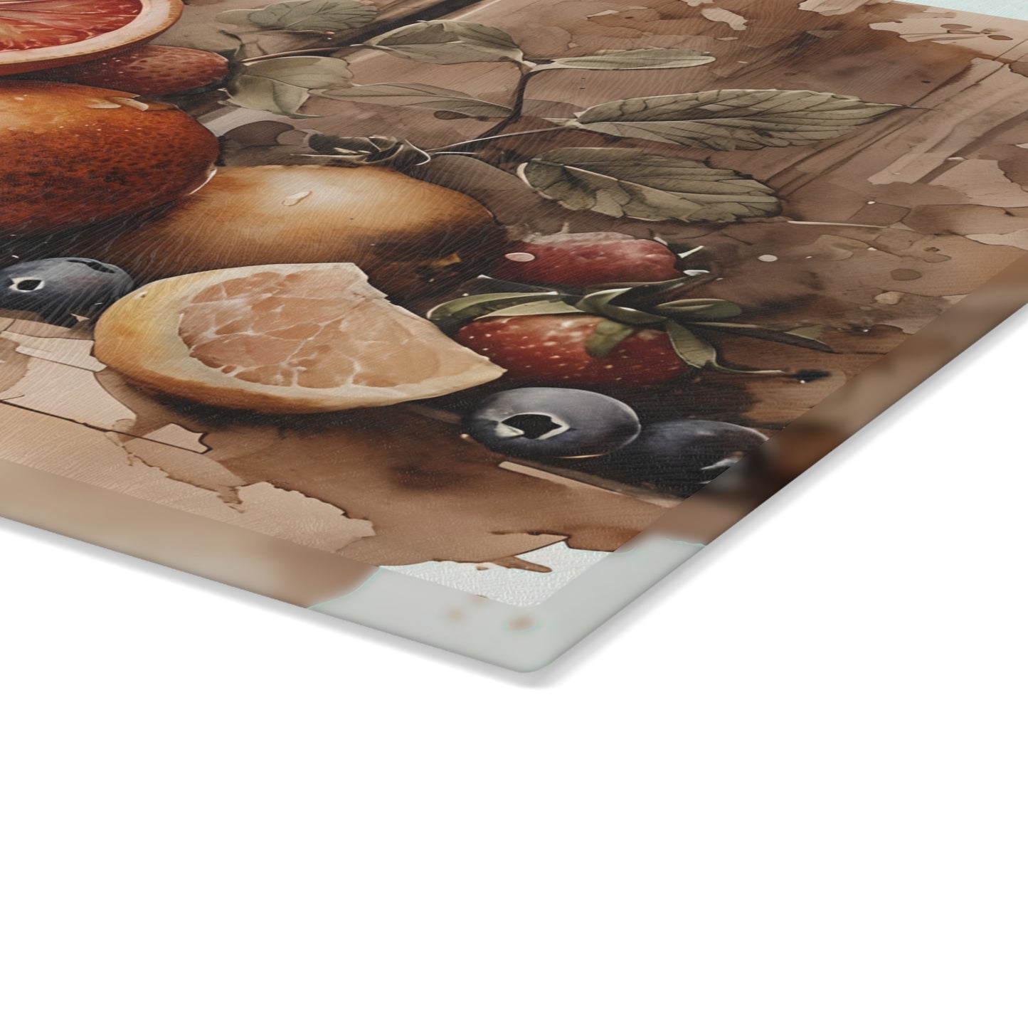 Rustic Fruit Glass Cutting Board