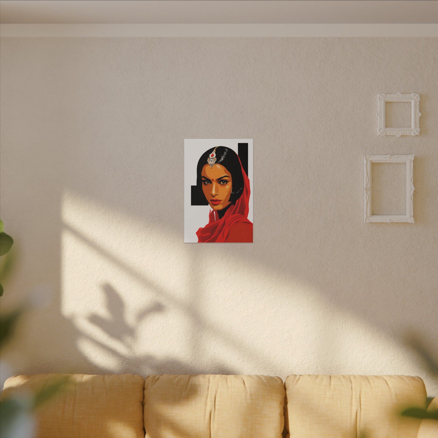 Bold Cultural Art Canvas Print, Indian Origin Art