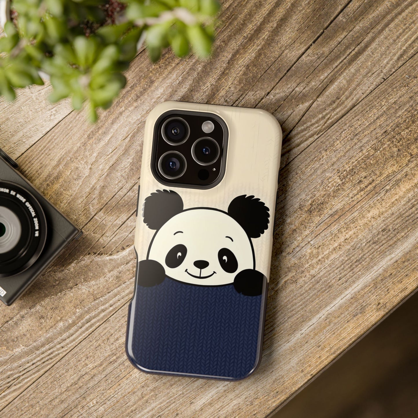 Cute Panda Magnetic Tough Case Cover